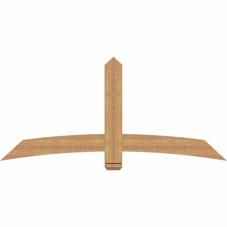 Ekena Millwork Bellingham Timber Gable Bracket, Western Red Cedar, 72"W x 33"H x 1 1/2"D x 5 1/2"F, 11/12 Pitch GBW072X33X0206BEL00SWR
